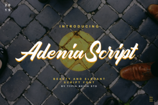 Adenia Script: Bold Handwritten Style with Urban Charm