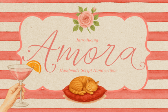 Amora Script: The Handwritten Font That Brings Warmth to Your Designs