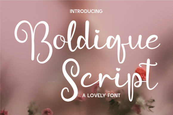 Boldique Script: A Playful Font with Heartfelt Elegance