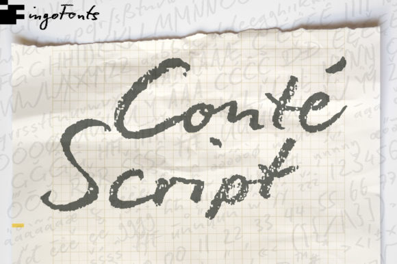 Conté Script Plus: The Authentic Handwritten Font for Your Next Project