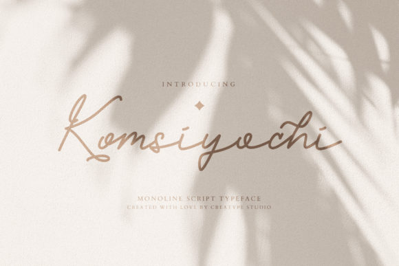 Komsiyochi Script: A Ravishing Script Font for Modern Designers