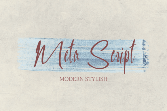 Meta Script: Where Handwritten Charm Meets Modern Design