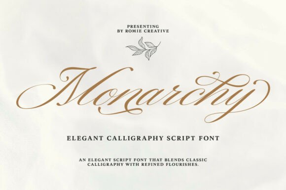 Monarchy Script: Crafting Regal Brand Identities with Elegance