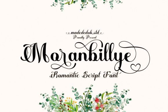 Moranbillye Script: A Heart Script for Modern Elegance