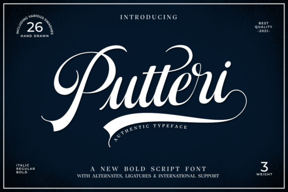 Putteri Script: A Guide to This Enchanting Handwritten Font