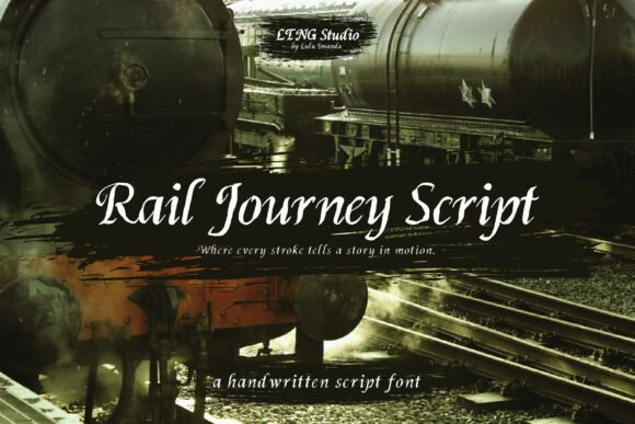 Rail Journey Script: A Vintage Font with Soulful Motion